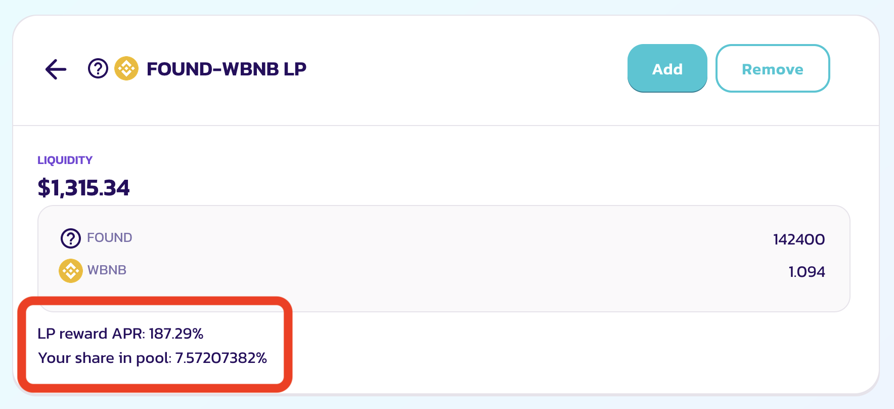 How to add liquidity to the $FOUND token currency pair and profit from it