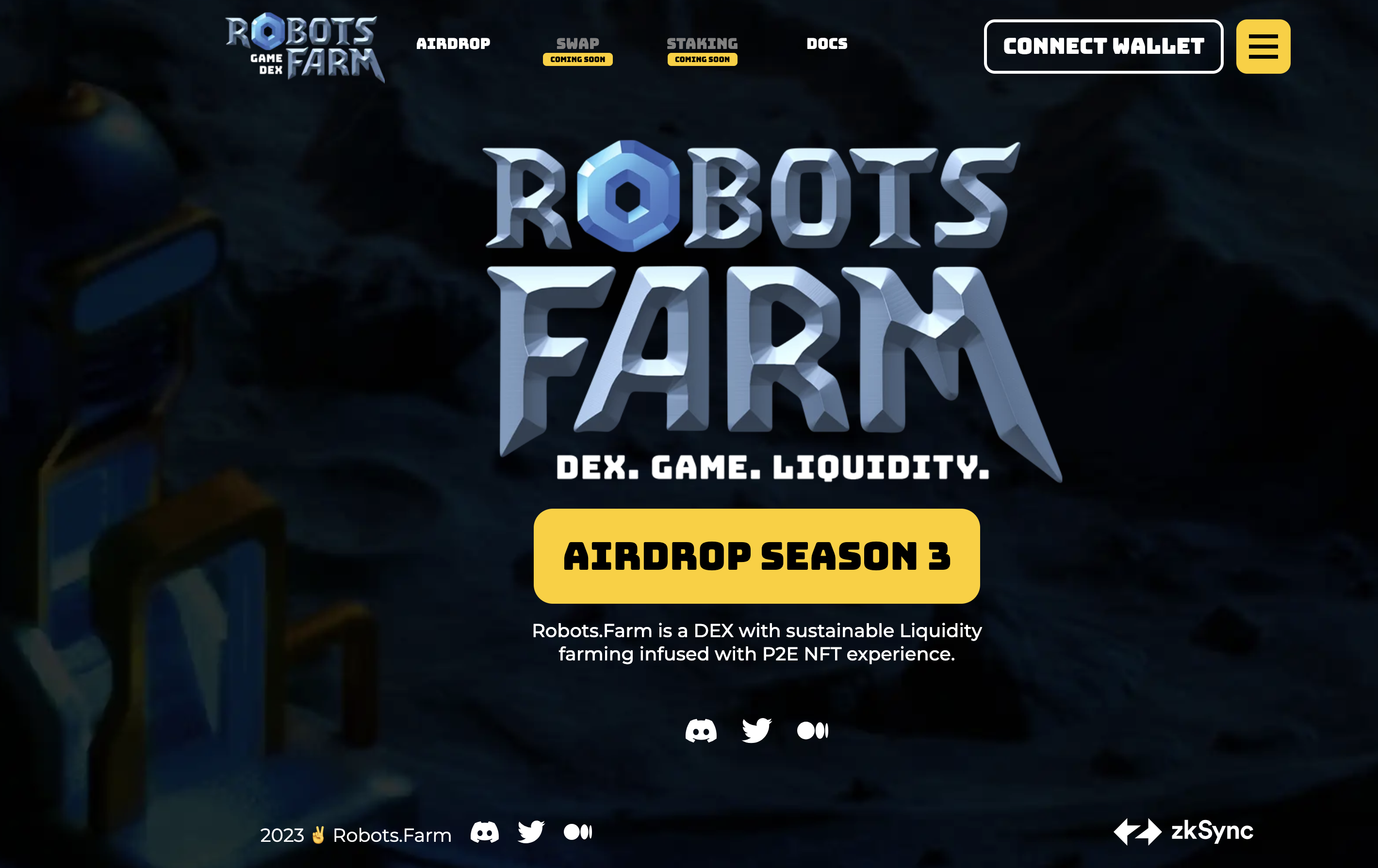 Robots Farm crypto gra na zkScync z potencjalem na airdrop
