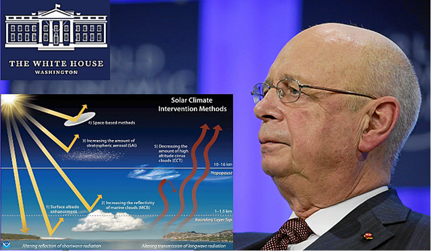 Has the conspiracy theory of Chemtrails been confirmed in The White House report? Why does the Schwab Group suggest such things?