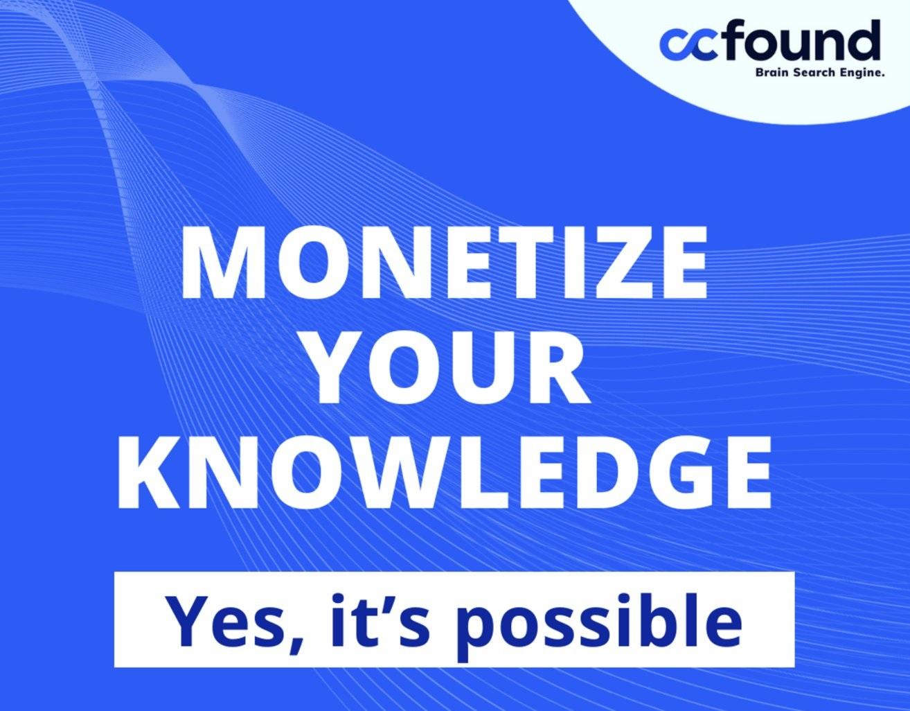 🔎 @ccFOUND _Global is a platform that empowers communities to monetize information. 